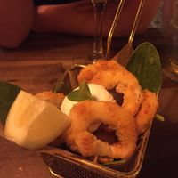 Vegan squid rings at Bubita Bar in Barcelona