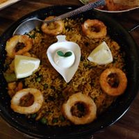 Paella at Bubita Bar in Barcelona