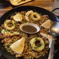 vegan Paella - taste 10/10, size not so much. could be way more for almost 17€ at Bubita Bar in Barcelona