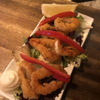 Vegan shrimp  at Bubita Bar in Barcelona