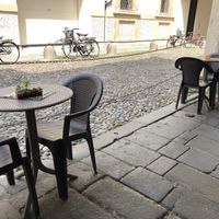 Outside seating area  at Veganda in Padua