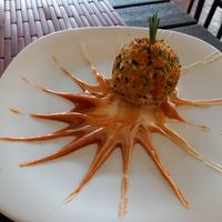 Starter with chickpea at Veganda in Padua