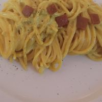 Pasta del giorno (Carbonaia) #Veganuary at Veganda in Padua