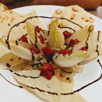 Hummus starter at Veganda in Padua