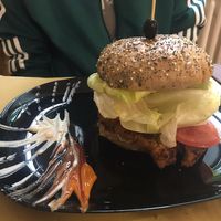 Big smoky burger at Veganda in Padua