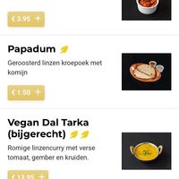 Menu from website  at Kathmandu Kitchen Leiden in Zuid-holland