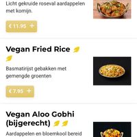 Menu from website  at Kathmandu Kitchen Leiden in Zuid-holland