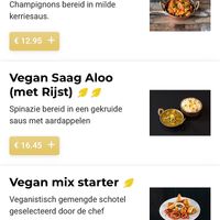 Menu from website  at Kathmandu Kitchen Leiden in Zuid-holland