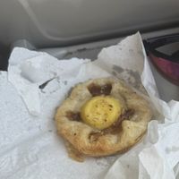 Danish vanilla crown  at Harbours Vegan Bakery in Lancing