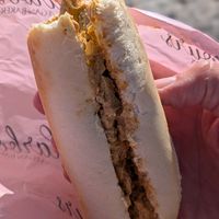 The coronation kickin baguette at Harbours Vegan Bakery in Lancing