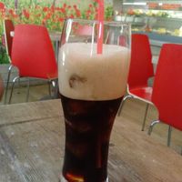 iced coffee at Panino Vegano in Florence