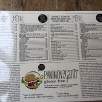 menu  at Panino Vegano in Florence
