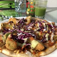 Chulada + jugo verde  at Avocado Vegetariano - Santa Gertrudis Copo in Merida