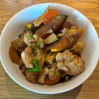 Wok fried vegetables  at Feast in Dubai