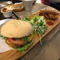 falafel burger  at Miss Green - Dunhua in Taipei