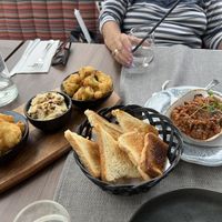 Humus and fried cauliflower   at Restaurant Imperfect in Județul Prahova