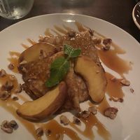 Peach crepes  at Charlie Was a Sinner in Philadelphia