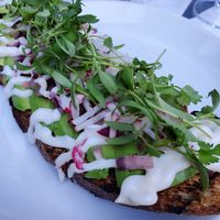 Avocado toast at Charlie Was a Sinner in Philadelphia