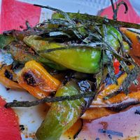 Roasted peppers at Charlie Was a Sinner in Philadelphia