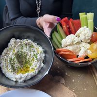 Vegan Ricotta with crudités   at Charlie Was a Sinner in Philadelphia