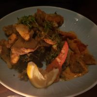 Calamari and oysters at Charlie Was a Sinner in Philadelphia