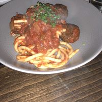 Spaghetti and meatballs  at Charlie Was a Sinner in Philadelphia