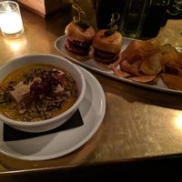 Butternut squash soup, Charlie Sliders at Charlie Was a Sinner in Philadelphia
