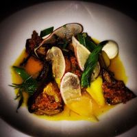 lemon saffron artichokes  at Charlie Was a Sinner in Philadelphia