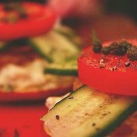 Langos bun off the brunch menu. A little different from their dinner menu version. The brunch bun is more of a soft bagel style, while the dinner bun is their version of a Hungarian pizza. Both delicious! at V Street in Philadelphia