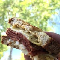 Reuben on rye at Veggie Grill in Mountain View