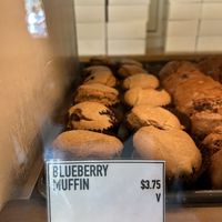 Vegan options in the case   at Pushkin's Bakery in Sacramento