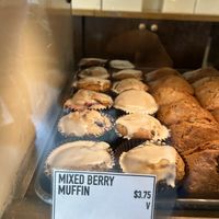 Vegan options in the case   at Pushkin's Bakery in Sacramento