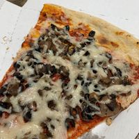 Tree hugger with mushrooms and olives at Lazy Moon Pizza in Orlando