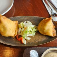 Vegetable samosas at Maharaja Cuisine of India in Seattle