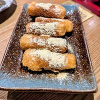 Deep Fried Sticky Rice Cake Strip With Brown Sugar Syrup at Kuānzhǎi Xiàng Noodle Alley - 宽窄巷 Noodle Alley in England