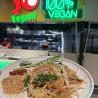 Vegan Pad Thai – all the flavor, none of the meat. A must-try Thai classic!  at So Vegan - Phoenix Pratunam in Bangkok