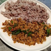 Pad Kaprao at So Vegan - Phoenix Pratunam in Bangkok