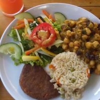 Delicious meal today at Vegan House in Medellin