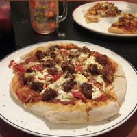 pizza antonio's at Vegan House in Medellin