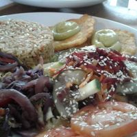 Great vegan lunch menu.. at Vegan House in Medellin