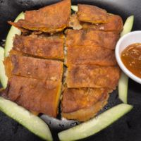 Suckling "pig" (yam) at Nature Vegetarian Delights (NVD) Restaurant in Northeast Singapore