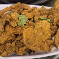 Fried abalone mushrooms at Nature Vegetarian Delights (NVD) Restaurant in Northeast Singapore