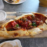 Vegan pide. Yum! at Sofra Turkish Grill in Kent