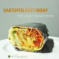 vegan wrap with potato and vegetables  at Die Extraveganten in Augsburg