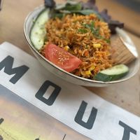 Vegan Biryani bowl  at Foodhall MOUT in Noord-holland