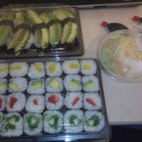 Vegan take away sushi rolls and makis. at Mylicious Sushi in Freiburg
