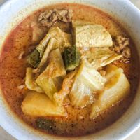 Curry noodle at Sam Veggie Noodle Breakfast in Kuching