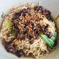 Spicy noodle at Sam Veggie Noodle Breakfast in Kuching