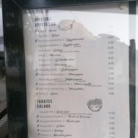 Menu - July 2025 (Vegan options marked with icon) at Taverna Gardenia in καστράκι