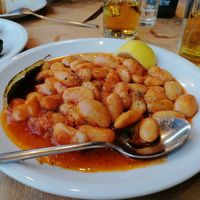 White beans in tomato sauce at Taverna Gardenia in καστράκι